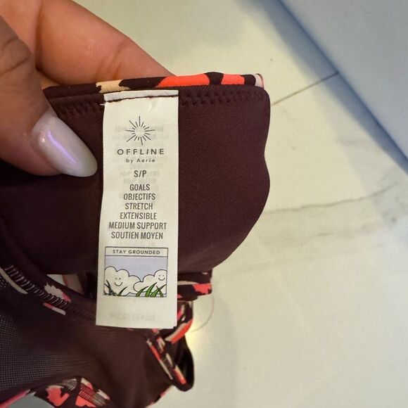 Aerie Leopard Print Sports Bra #14 - Picture 4 of 5